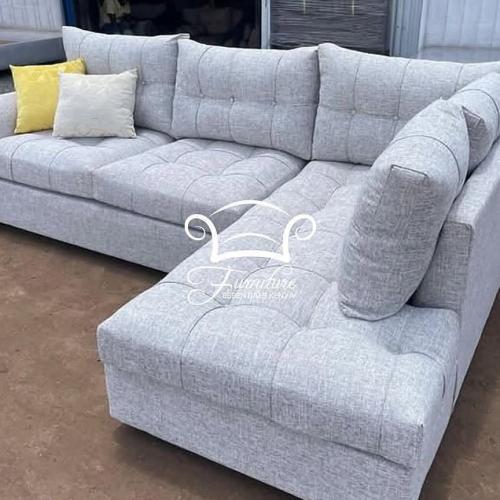 Six seater L shape grey