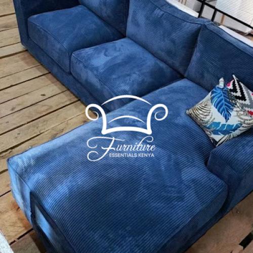 Six seater L shape corduroy